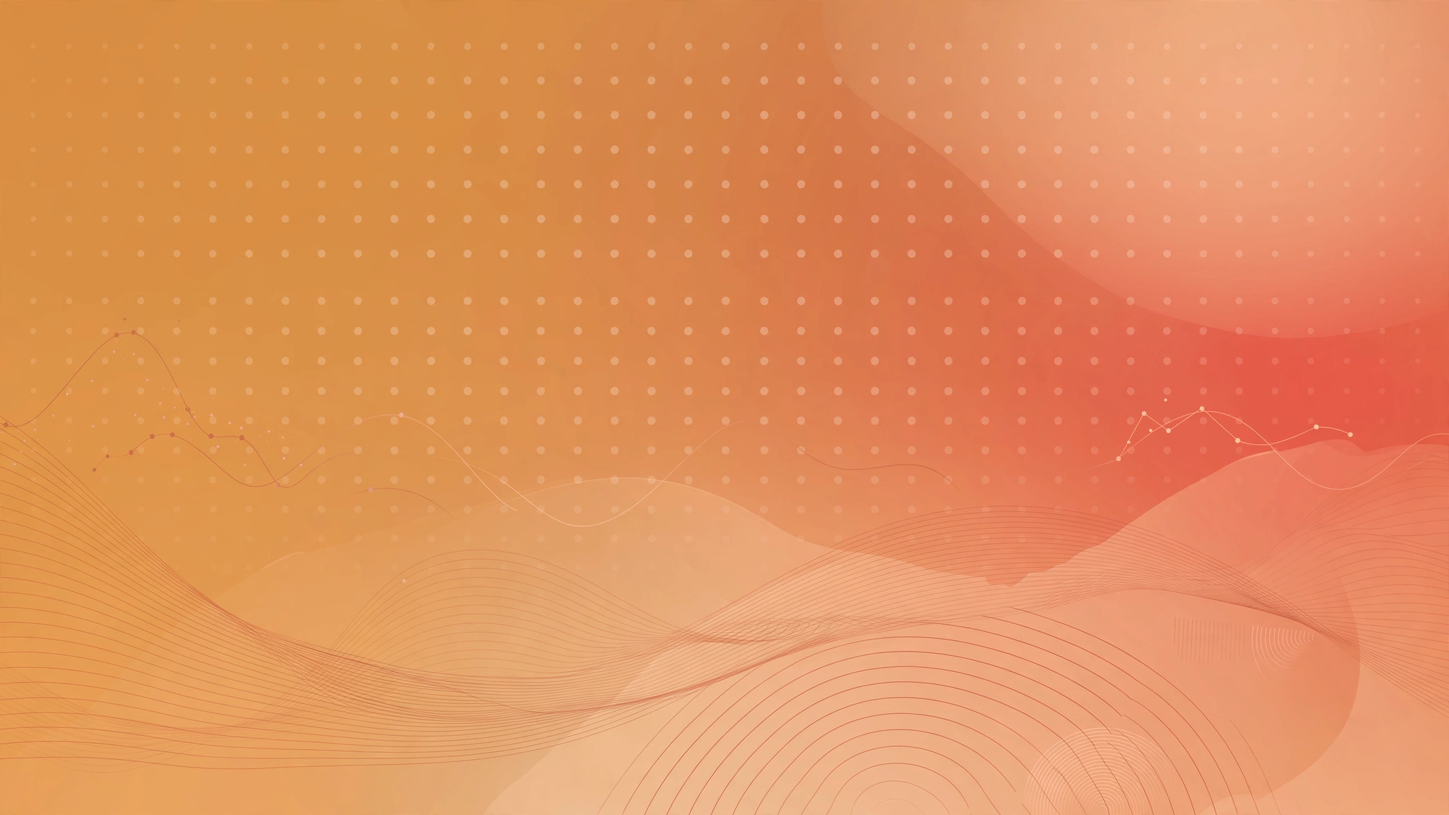 Abstract graphic of data visualization motifs over a warm gradient, illustrating research on burnout in medical students